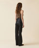 Gigi Skinny Flare Denim- Black Coated