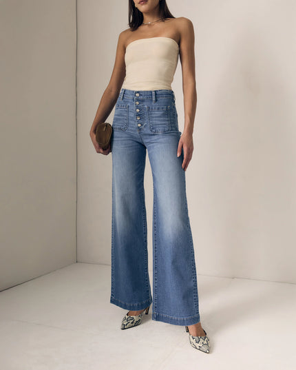 Le Jean- Georgia Wideleg High Rise Jeans- Hidden Gem