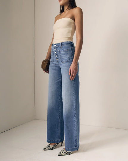 Le Jean- Georgia Wideleg High Rise Jeans- Hidden Gem