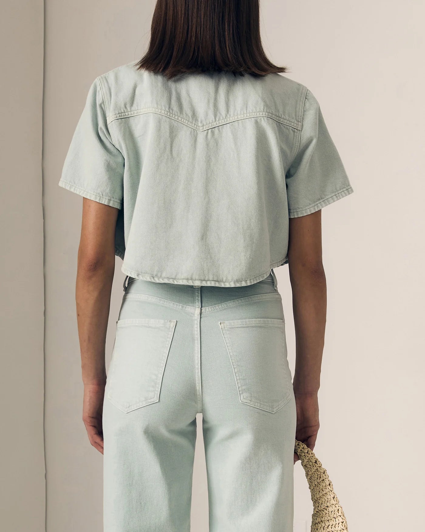 Le Jean- Short Sleeve Swing Shirt- Minty