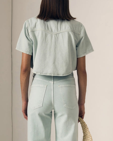 Le Jean- Short Sleeve Swing Shirt- Minty