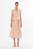 Gizia- Tailored Blush Blouse - Edit by Elaine Turner