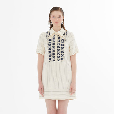 Ecru Shift Dress