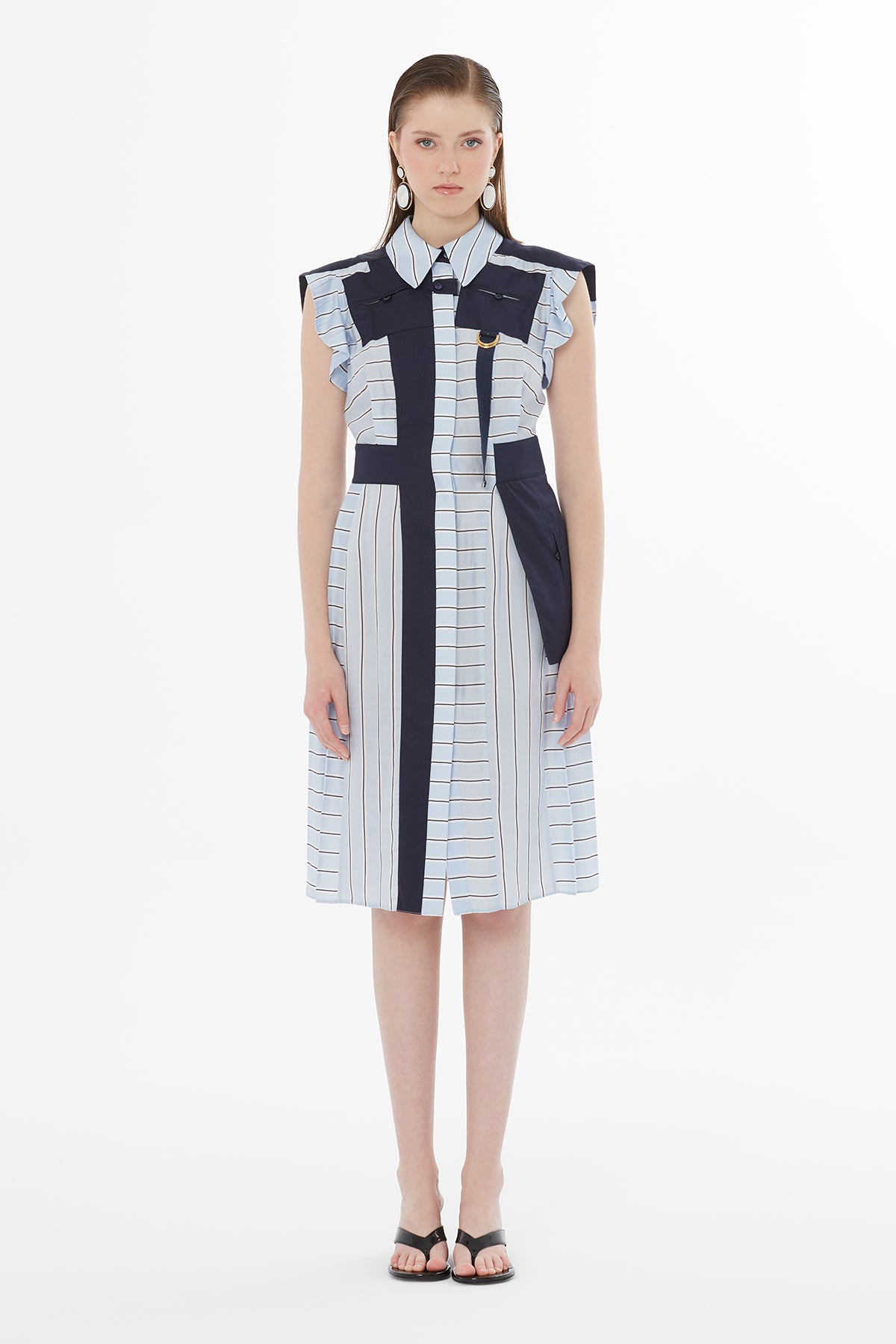 Gizia- Mixed Media Tailored Dress - Edit by Elaine Turner