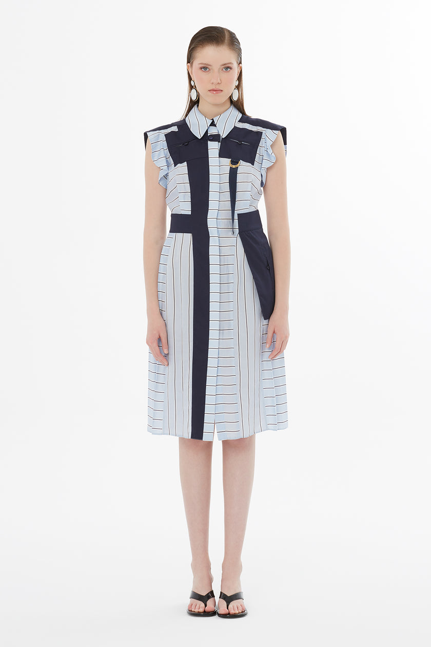 Gizia- Mixed Media Tailored Dress - Edit by Elaine Turner