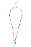 CHAN LUU- Stone Drop Turquoise Necklace - Edit by Elaine Turner