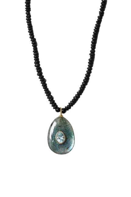 CHAN LUU- Crest Labradorite Necklace - Edit by Elaine Turner