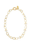 Lark White Pearl Chain Necklace
