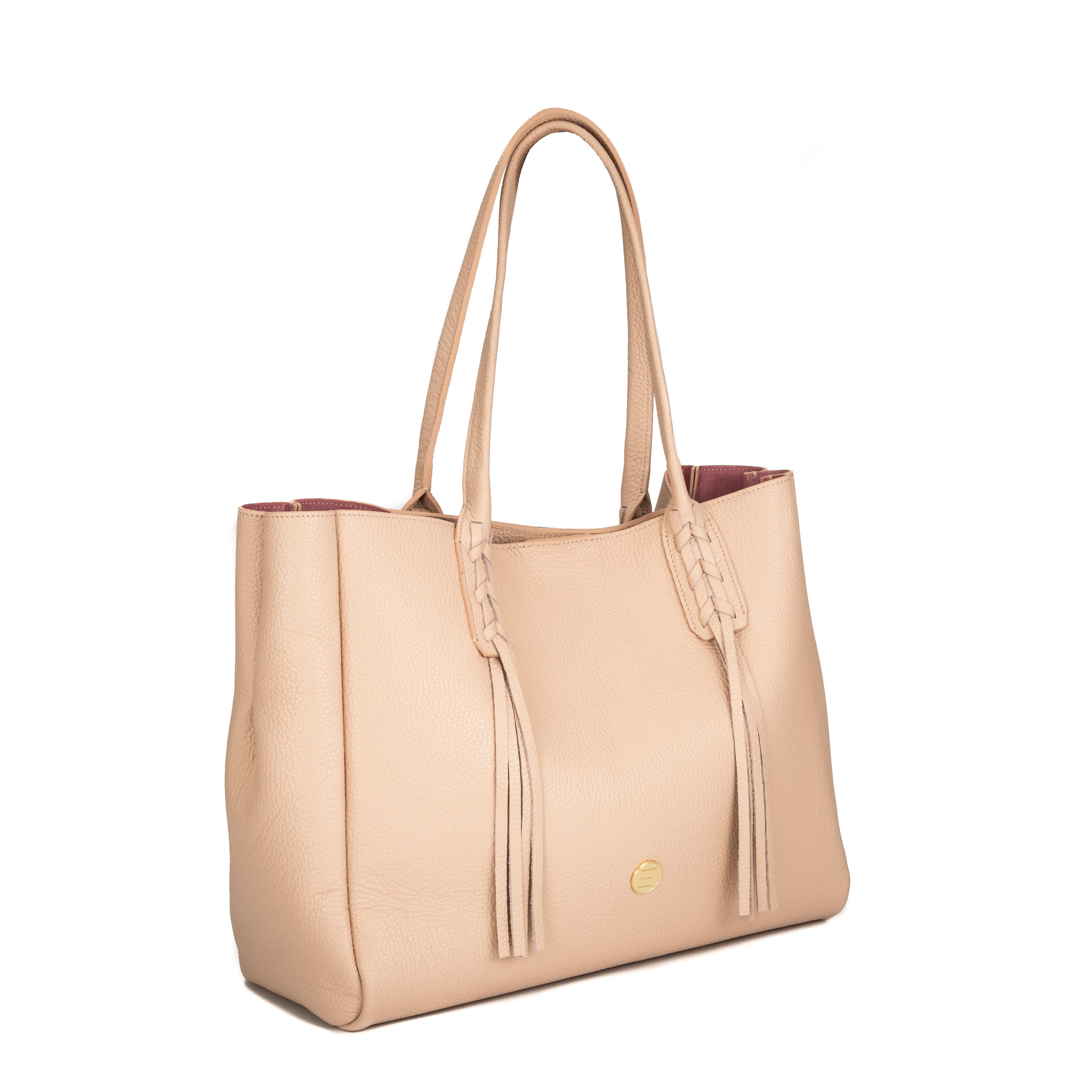 The Ali Tote- Nude Pebble Leather