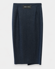 PINKO- Capena Flannel Skirt - Blue/Grey