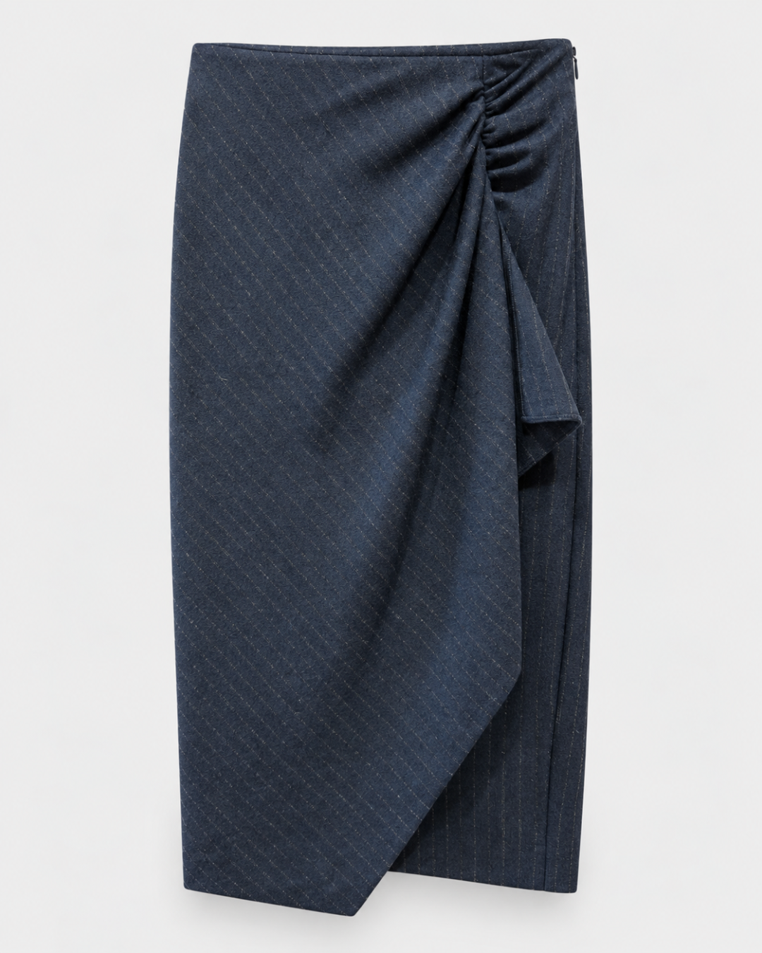 PINKO- Capena Flannel Skirt - Blue/Grey