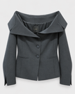 PINKO from Italy.. New Biancale Crepe Jacket in Black available at edit. BY ELAINE TURNER luxury boutique in Houston Texas.