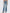 High Rise Wide Leg Cuff Denim Jeans- Vintage Biker Blue