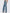 High Rise Wide Leg Cuff Denim Jeans- Vintage Biker Blue