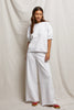 Rebecca Puff Sleeve Sweatshirt- White