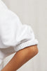 Rebecca Puff Sleeve Sweatshirt- White