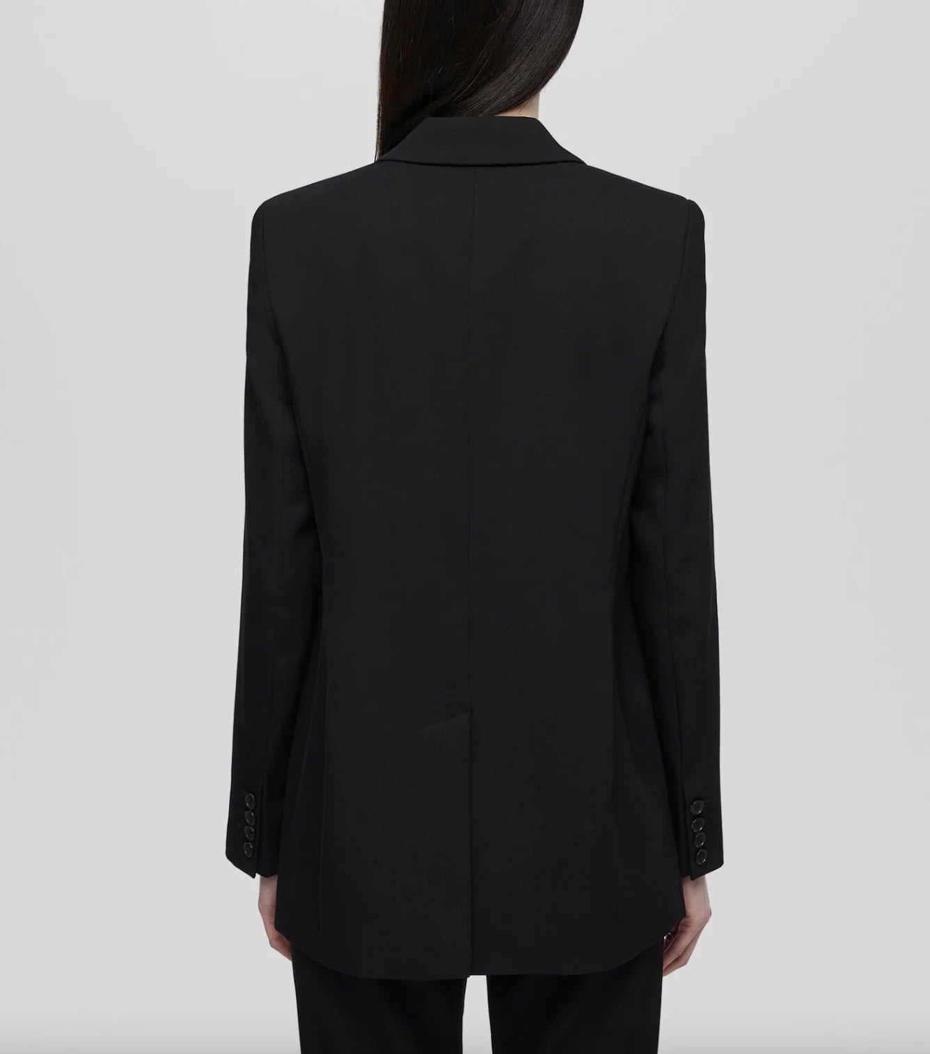 Re/Done Black Double Breasted Blazer in Black