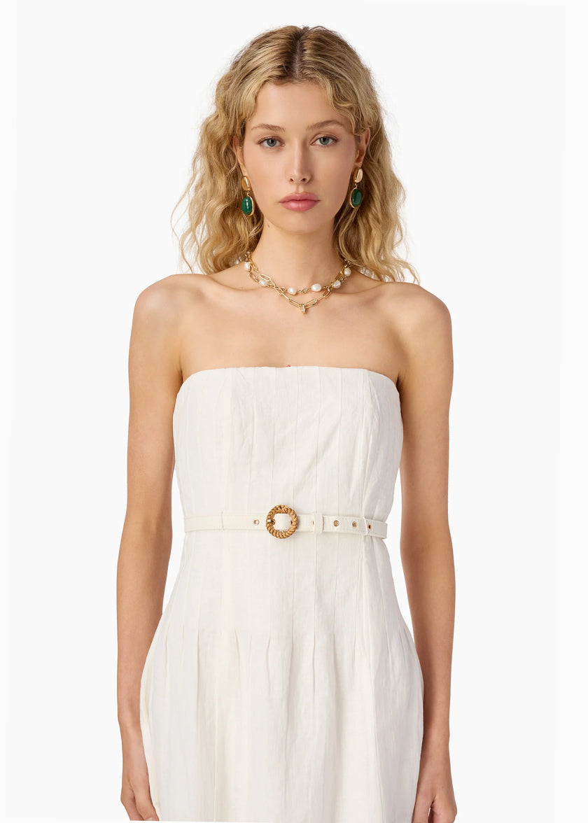 Cami NYC- Yena Strapless Linen Dress
