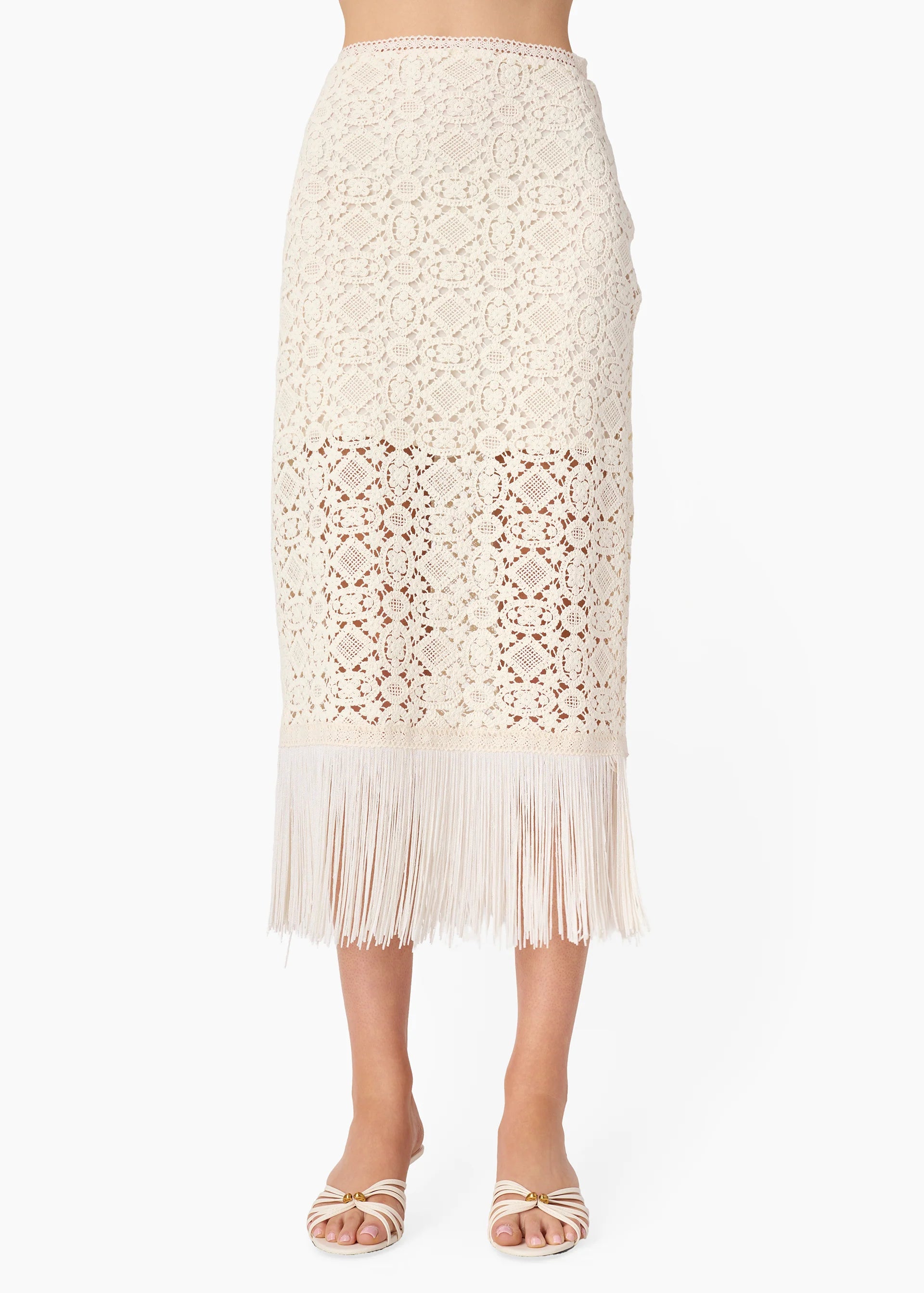 Cami NYC- Venezia Crochet Midi Skirt