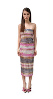 Shibori Stripe Tube Dress