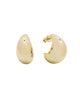 She's So Smooth Teardrop Hoop Earrings- Gold