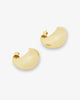 She's So Smooth Teardrop Hoop Earrings- Gold