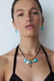 CHAN LUU- Strone Drop Turquoise Earrings - Edit by Elaine Turner