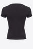 Black Spandex Fitted Tee