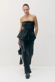 Sabina Musayev Archie Top in black. Available at Edit by Elaine Turner in Houston, TX. Front Model View. 
