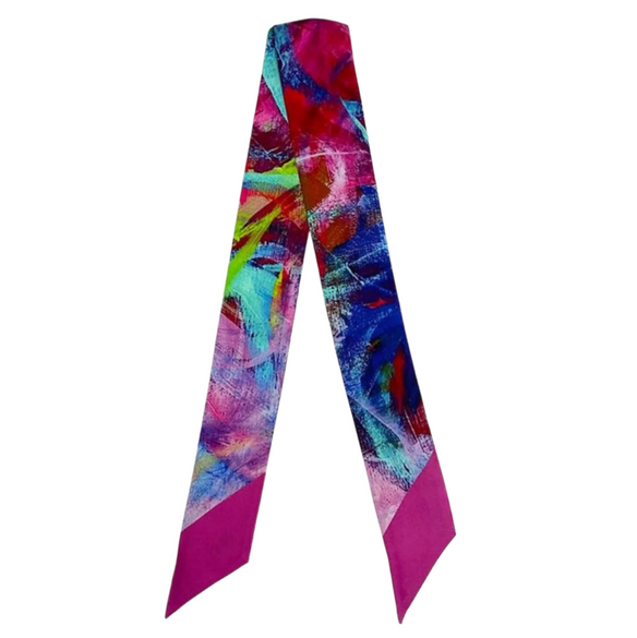 NOLA RoKi Silky Scarf by Debbie Pakzaben (Purple /Pink) - Edit by Elaine Turner