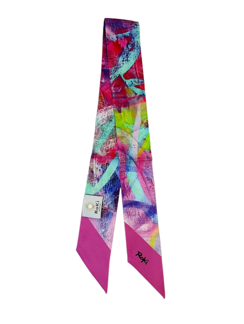 NOLA RoKi Silky Scarf by Debbie Pakzaben (Purple /Pink)