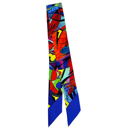 Light RoKi Silky Scarf (Blue)