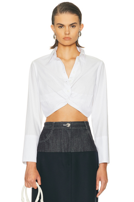 Twist Button Up Blouse