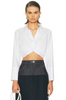 Twist Button Up Blouse