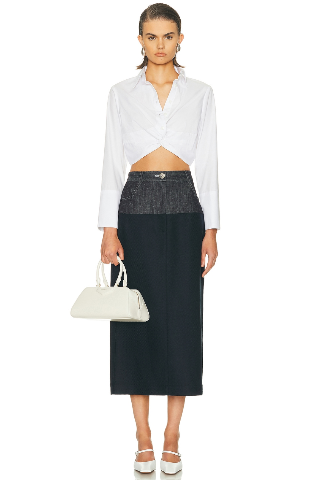 Twist Button Up Blouse