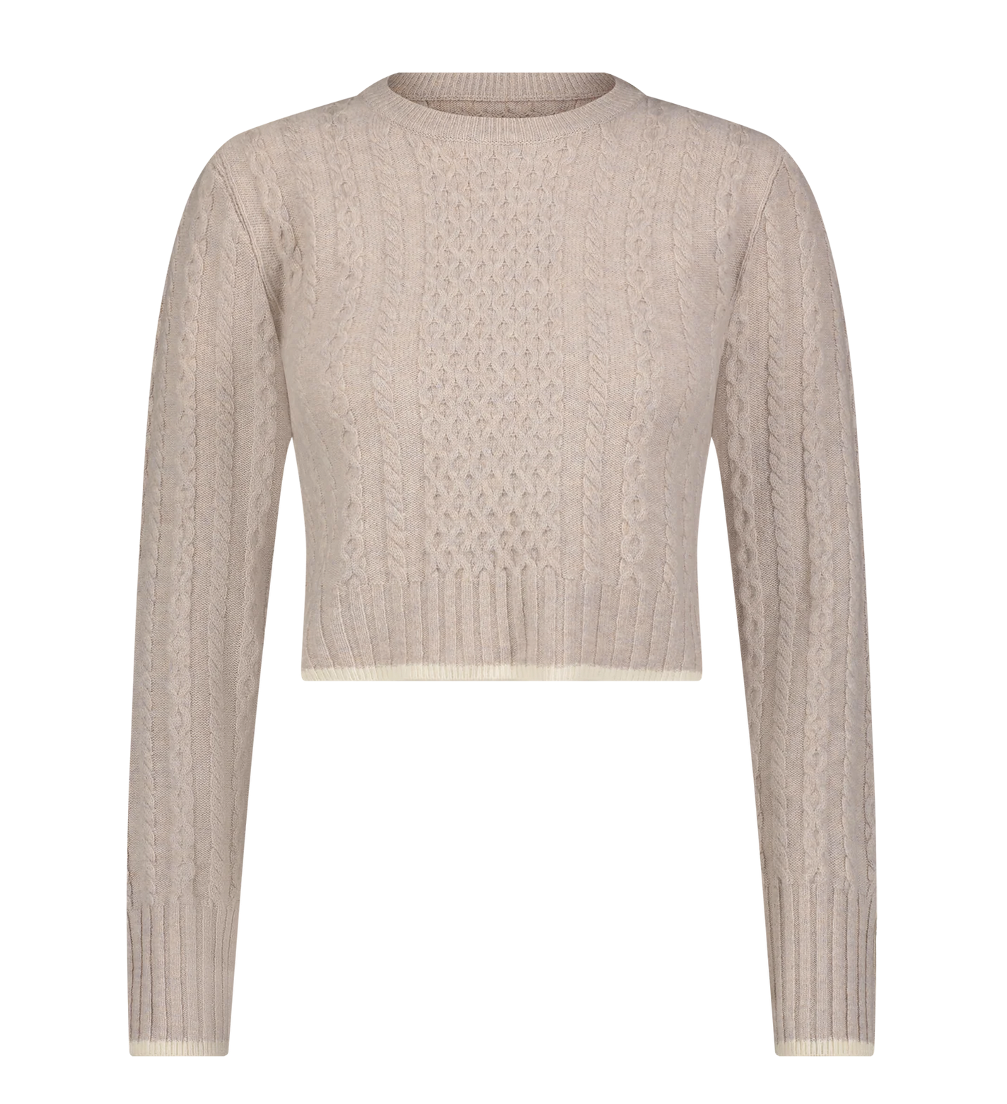 Cable Knit Crew Neck Sweater