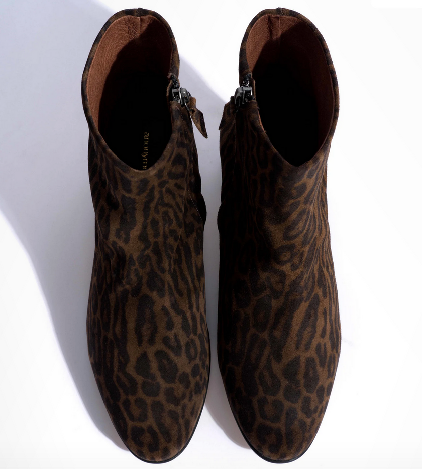 Hanny 55 Calf Suede Print- Jaguar