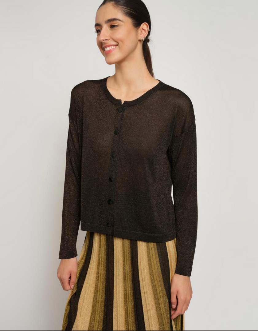 Gala Cardigan- Dark Brown