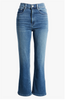 Stella Crop Flare Split Hem Jeans- California Soul