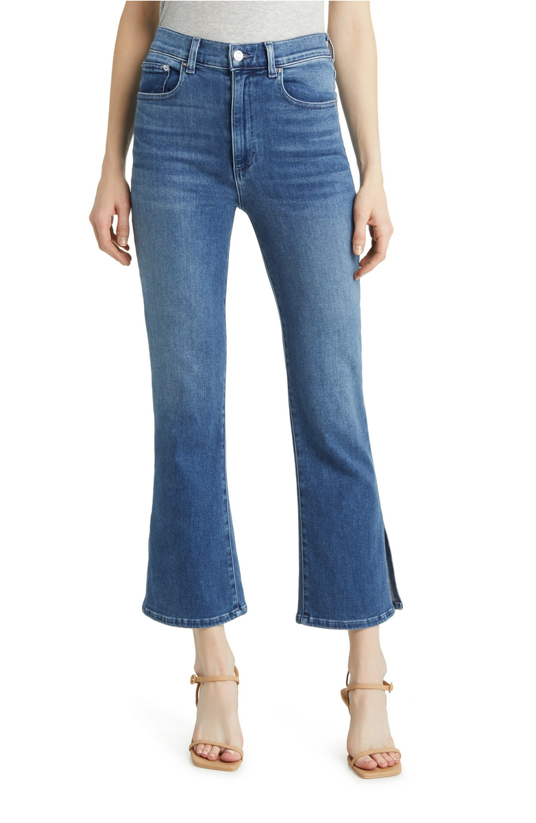 Stella Crop Flare Split Hem Jeans- California Soul