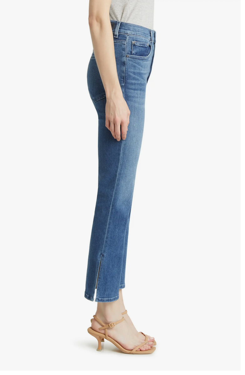 Stella Crop Flare Split Hem Jeans- California Soul