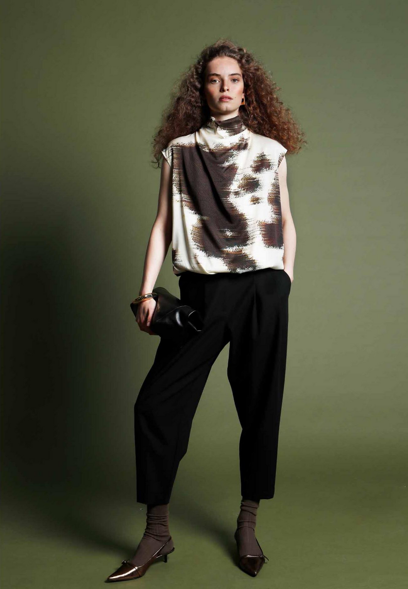 Animal Print Blouse