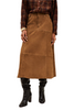 Massia Suede Midi Skirt