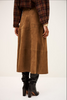 Massia Suede Midi Skirt