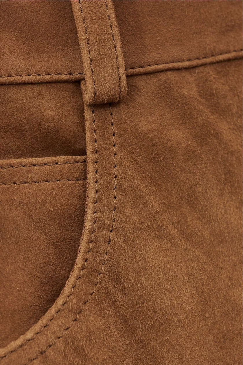 Massia Suede Midi Skirt