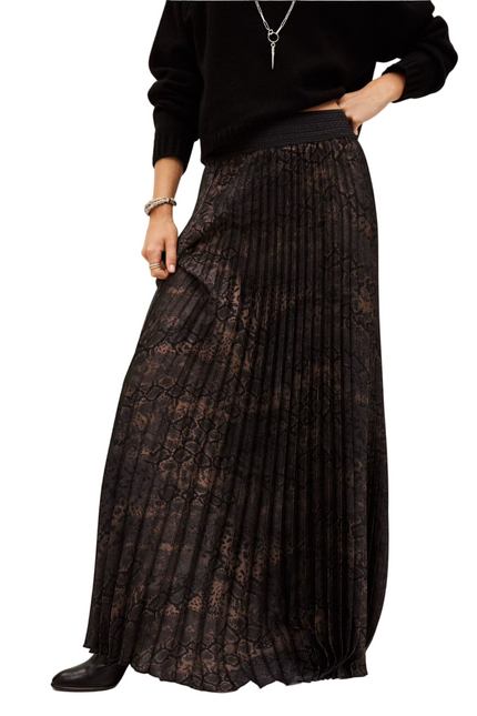 Howie Pleated Midi Skirt