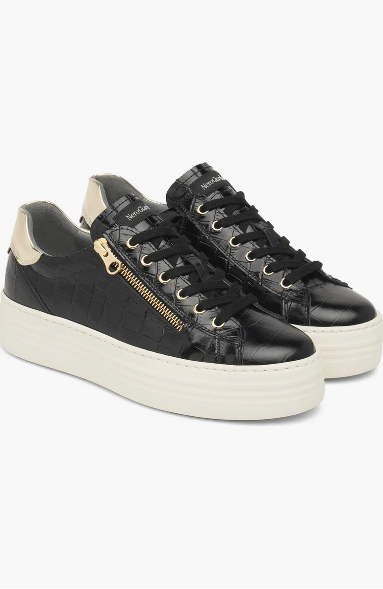 Side Zipper Platform Sneaker