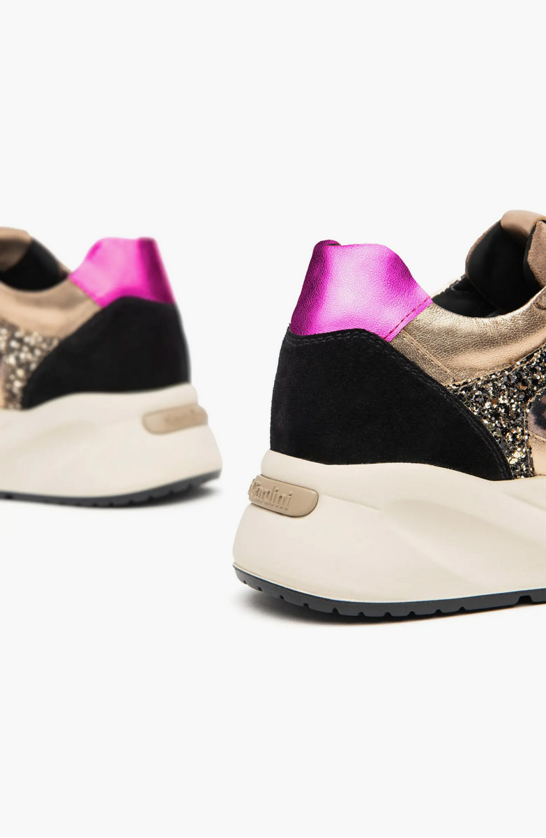 Mixed Media Cheetah Sneaker