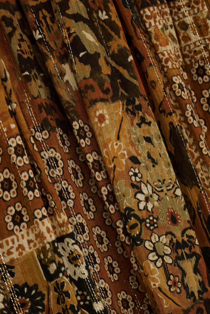 Pisca Long Printed Skirt