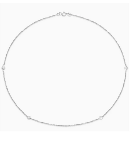 Caye Joaillier Essential Diamond Bezel Necklace - Edit by Elaine Turner